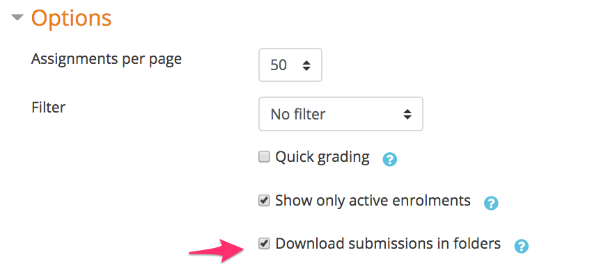 moodle download all assignment submissions